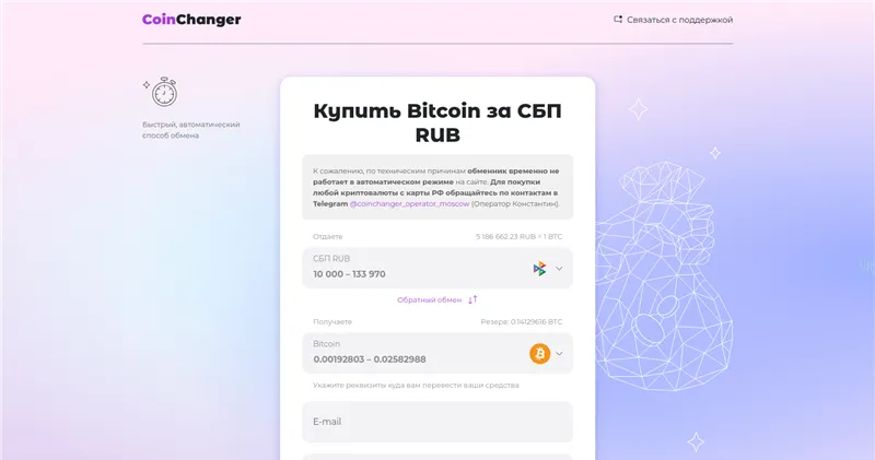 Coinchangermoscow.com отзывы