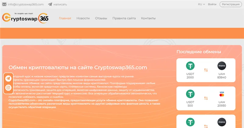 Cryptoswap365.com отзывы