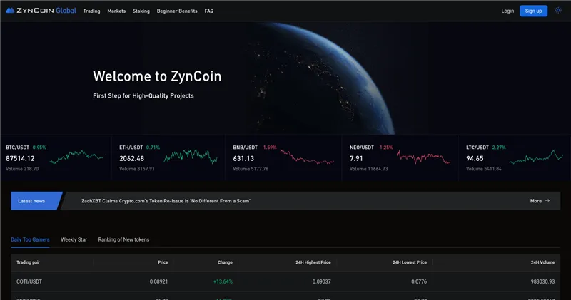 Zyncoin.global отзывы